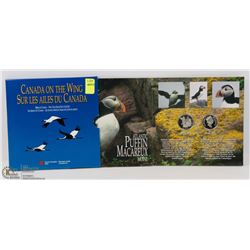 1995 BIRDS OF CANADA 50 CENT SILVER 2 COIN SET