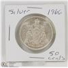 Image 1 : 1966 CANADIAN 50 CENT COIN