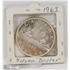 Image 1 : 1963 CANADIAN SILVER DOLLAR