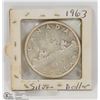 Image 1 : 1963 CANADIAN SILVER DOLLAR
