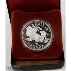 1981 CANADIAN PROOF SILVER DOLLAR