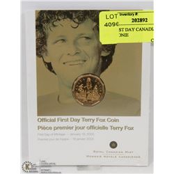 2005 FIRST DAY CANADIAN TERRY FOX LOONIE