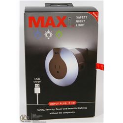 NEW MAX SAFETY NIGHT LIGHT - SIMPLY PLUG IT IN!