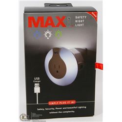 NEW MAX SAFETY NIGHT LIGHT - SIMPLY PLUG IT IN!