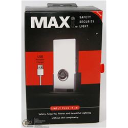 NEW MAX SAFETY SECURITY LIGHT - SIMPLY PLUG IT IN!