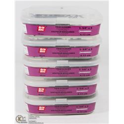 5 BOXES OF GRIP RITE TRIM SCREWS 1-5/8" X 6