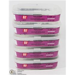5 BOXES OF GRIP RITE TRIM SCREWS 1-5/8" X 6