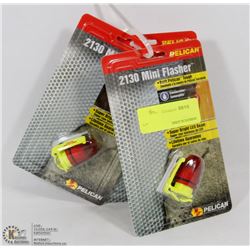 LOT OF 3 PELICAN 2130 MINI LED FLASHER