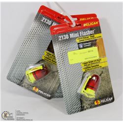 LOT OF 3 PELICAN 2130 MINI LED FLASHER