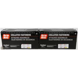 4 BOXES OF GRIP RITE COLLATED STAPLES