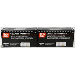 4 BOXES OF GRIP RITE COLLATED STAPLES