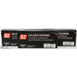 3 BOXES OF GRIP RITE COLLATED FINISH NAILS