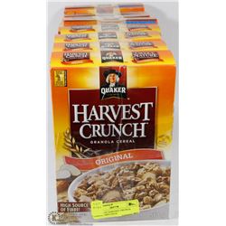 8 BOXES OF HARVEST CRUNCH CEREAL 560G EACH