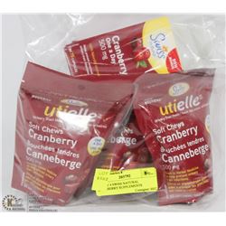 LOT OF 4 SWISS NATURAL CRANBERRY SUPPLEMENTS