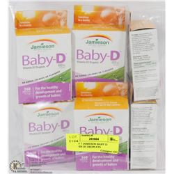 LOT OF 7 JAMIESON BABY D VITAMIN D3 DROPLETS