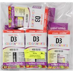 LOT OF 4 WEBER NATURALS  SUPPLEMENTS AND VITAMINS