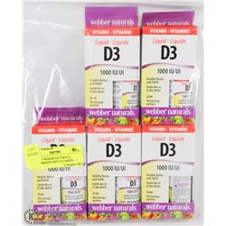 LOT OF 5 WEBER NATURALS  SUPPLEMENTS AND VITAMINS