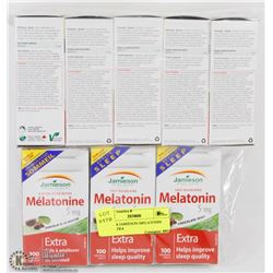 LOT OF 8 JAMIESON MELATONIN 5MG EXTRA