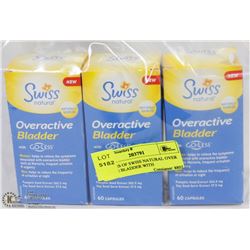3  BOXES OF SWISS NATURAL OVER ACTIVE BLADDER WITH