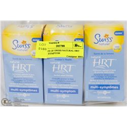 3  BOXES OF SWISS NATURAL HRT MULTI SYMPTOM