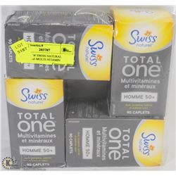 4  BOXES OF SWISS NATURAL  TOTAL ONE MULTI-VITAMIN