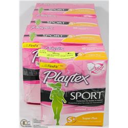 4 BOXES OF PLAYTEK SPORT SUPER PLUS TAMPONS