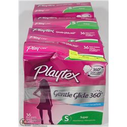 4 BOXES OF PLAYTEK SUPER TAMPONS
