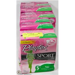 6 BOXES OF PLAYTEK SUPER TAMPONS