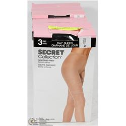 LOT OF 6 SECRET COLLECTION 3- PACKS SIZE D