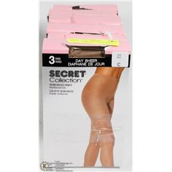 LOT OF 6 SECRET COLLECTION 3- PACKS SIZE C
