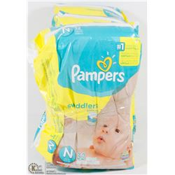 LOT OF 3 PAMPERS 32PK SWADDLERS SIZE NEWBORN