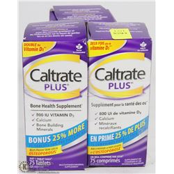 LOT OF 3 CALTRATE PLUS BONE HEALTH SUPPLEMENTS