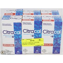 LOT OF 6 CITRACAL CALCIUM CITRATE + D TABLETS