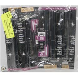 LOT OF 6 LOREAL PARIS TELESCOPIC CARBON BLACK