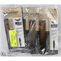 LOT OF 8 LOREAL PARIS VOLUMINOUS CARBON BLACK