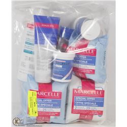 BAG OF ASST MARCELLE MAKE UP REMOVER & CLEANING