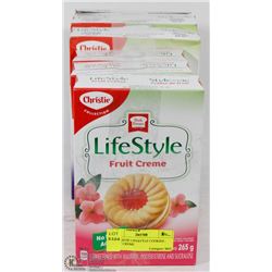 6 CHRISTIE LIFESTYLE COOKIES - FRUIT CREME