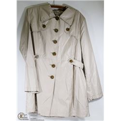 NEW LADIES SPRING BEIGE TRENCH 3/4 LENGTH COAT