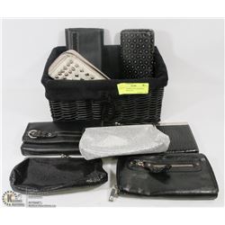 ESTATE BASKET OF 8 ASSORTED LADIES WALLETS
