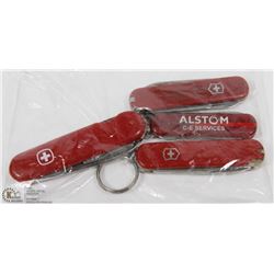 4  SWISS POCKET KNIVES,SMALL AND LARGE