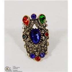 3D LUXURY INLAID MULTICOLOR STONE CRYSTAL FEMALE