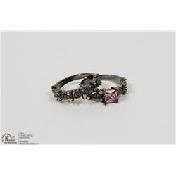 BLACK AND STONE WEDDING SET