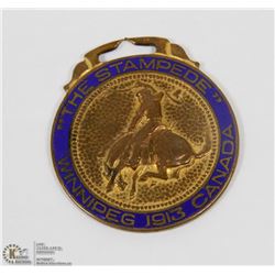 63) 1913 WINNIPEG STAMPEDE FOB WATCH.