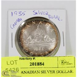 49) 1935 CANADIAN SILVER DOLLAR.