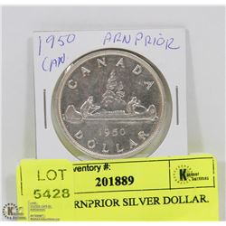 54) 1950 ARNPRIOR SILVER DOLLAR.