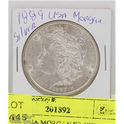 56) 1889 USA MORGAN SILVER DOLLAR.