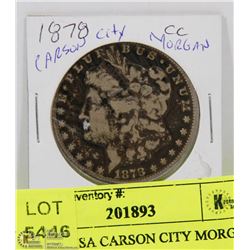 57) 1878 USA CARSON CITY MORGAN SILVER DOLLAR.