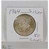 Image 1 : 1964 CANADIAN SILVER 50 CENT PIECE