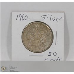 1960 CANADIAN SILVER 50 CENT PIECE