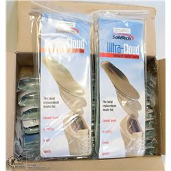 BOX OF SOLETECH INSOLES LADIES LARGE 9-10